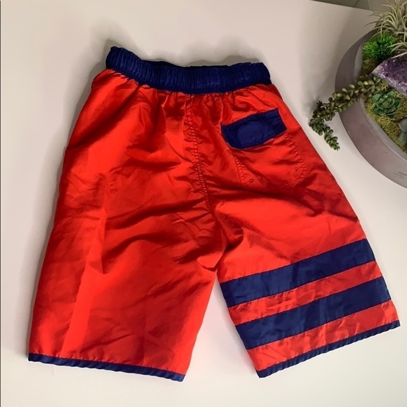 Smith’s American Boy Swim Trucks red and blue navy boy size large board shorts - Picture 4 of 7